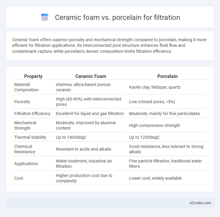 Ceramic foam vs. porcelain for filtration - What is The Difference?