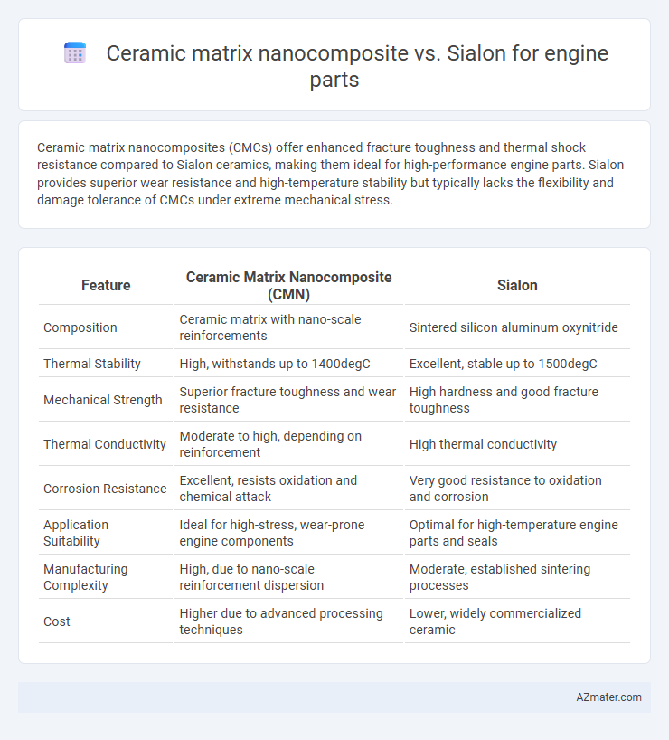 Ceramic matrix nanocomposite vs. Sialon for engine parts - What is The Difference?