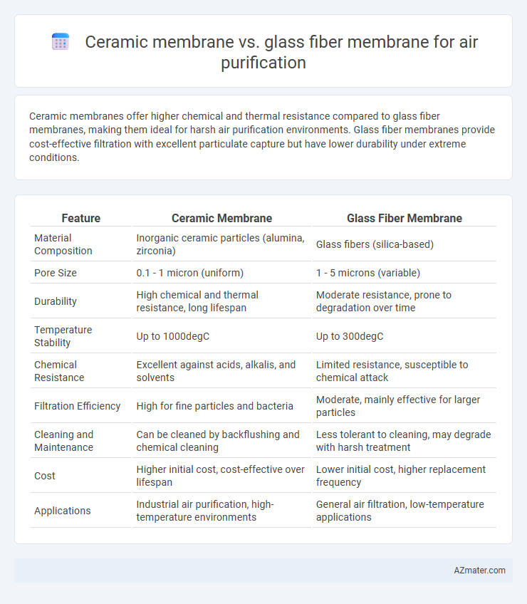 Ceramic membrane vs. glass fiber membrane for air purification - What is The Difference?