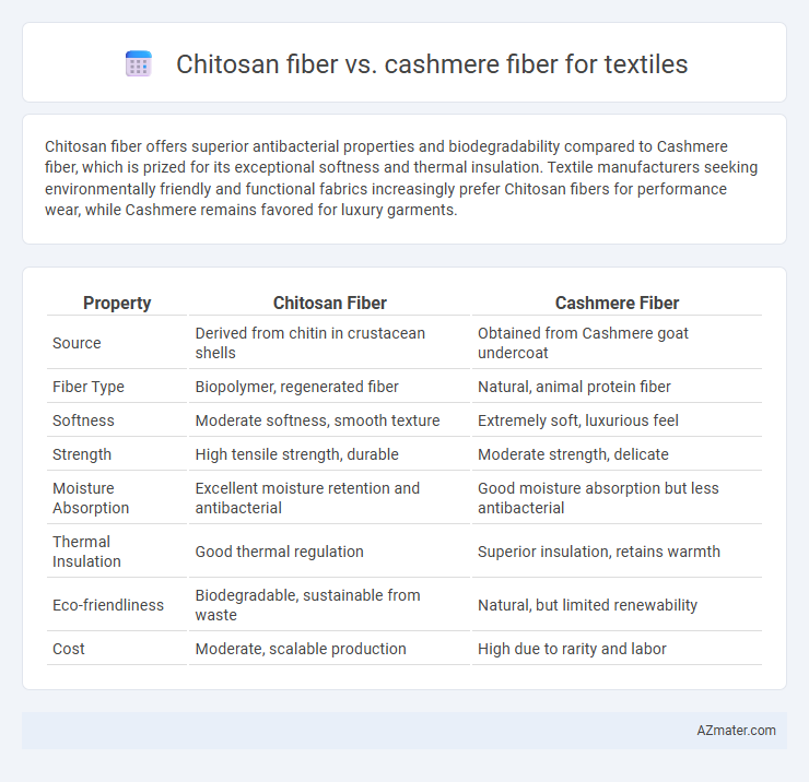 Chitosan fiber vs. cashmere fiber for textiles - What is The Difference?