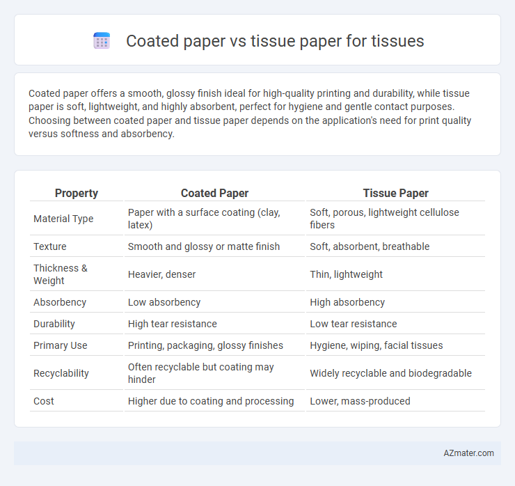 Coated paper vs tissue paper for tissues - What is The Difference?
