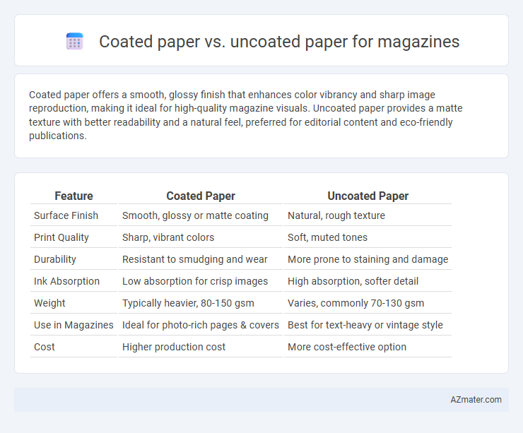 Coated paper vs. uncoated paper for magazines - What is The Difference?