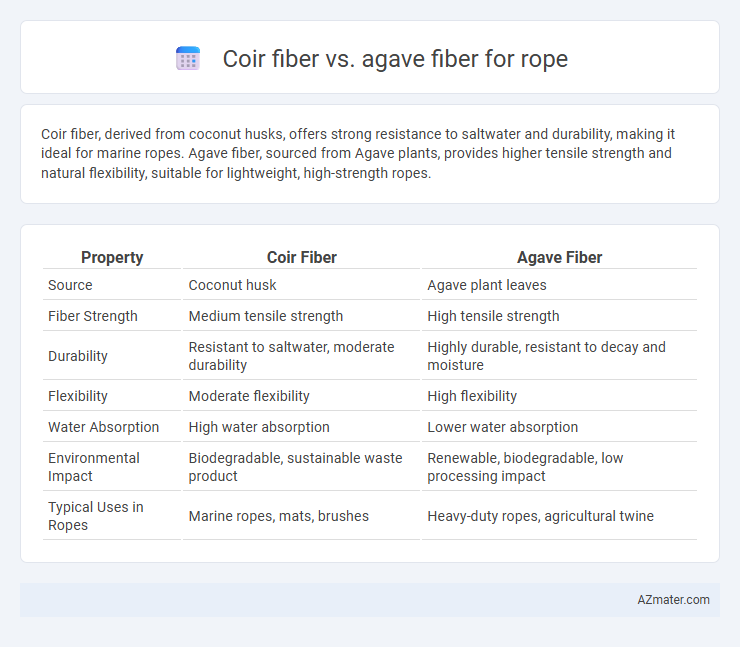 Coir fiber vs. agave fiber for rope - What is The Difference?