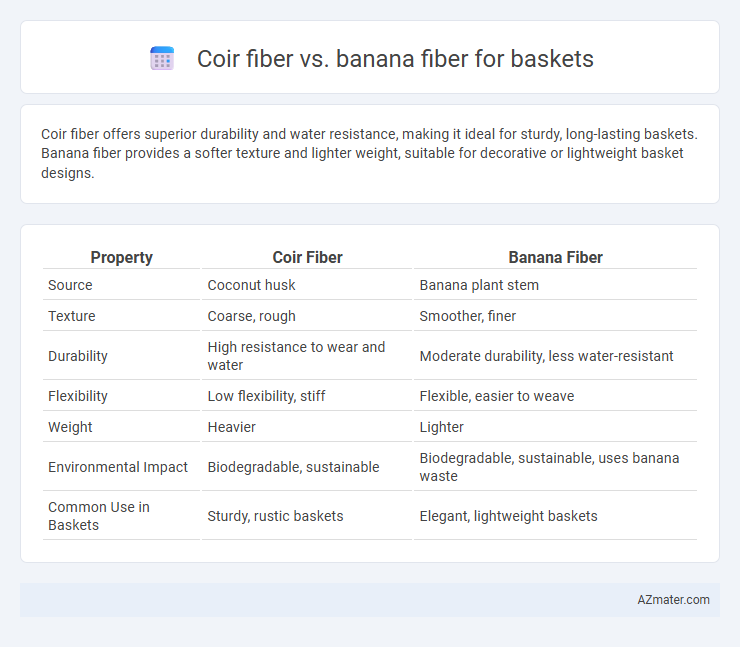 Coir fiber vs. banana fiber for baskets - What is The Difference?