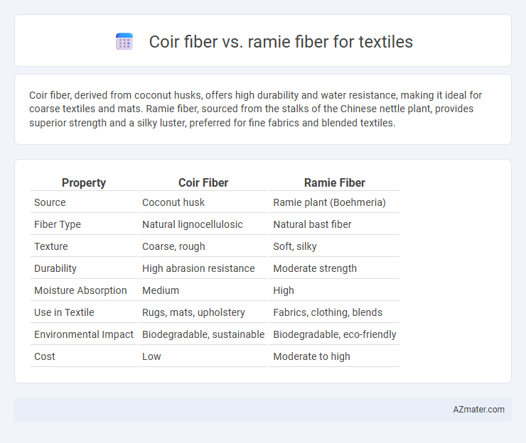 Coir fiber vs. ramie fiber for textiles - What is The Difference?