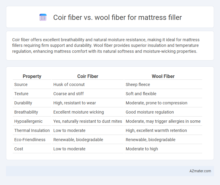 Coir fiber vs. wool fiber for mattress filler - What is The Difference?
