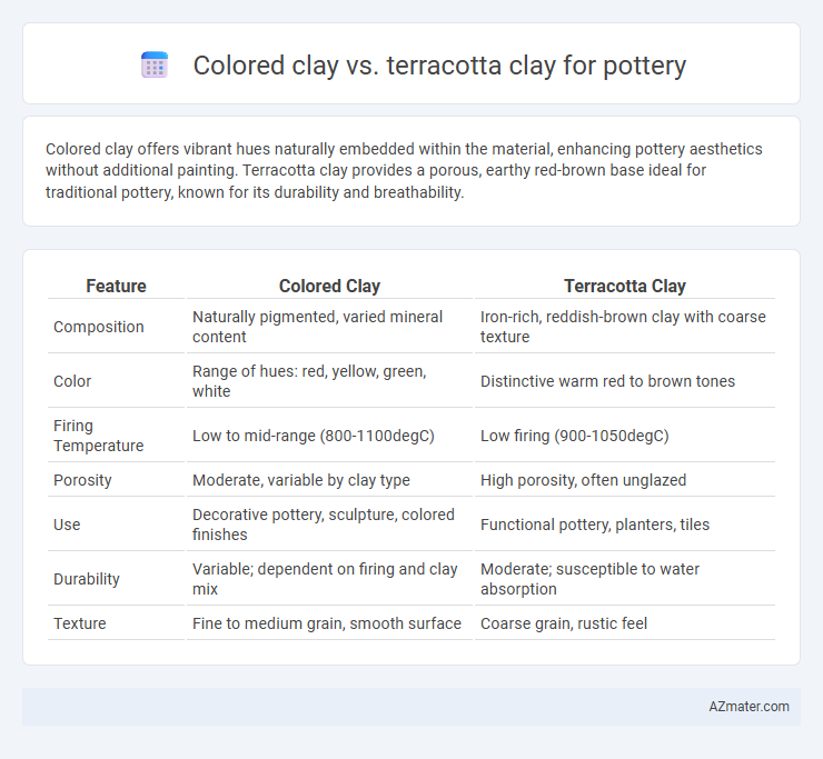 Colored clay vs. terracotta clay for pottery - What is The Difference?