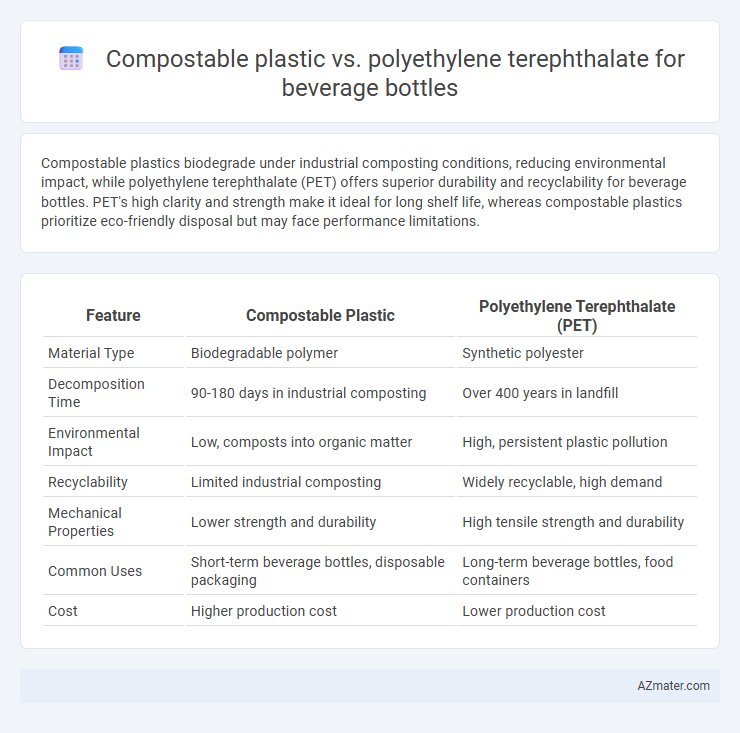 Compostable plastic vs. polyethylene terephthalate for beverage bottles - What is The Difference?