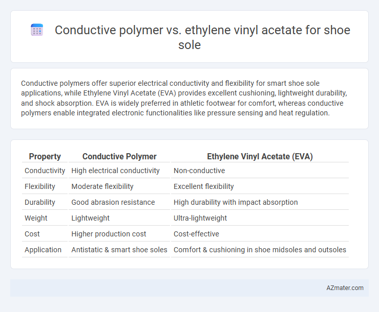 Conductive polymer vs. ethylene vinyl acetate for shoe sole - What is The Difference?