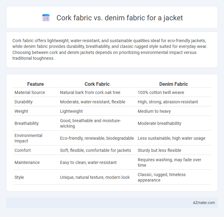 Cork fabric vs. denim fabric for a jacket - What is The Difference?
