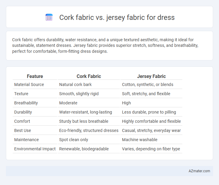 Cork fabric vs. jersey fabric for dress - What is The Difference?