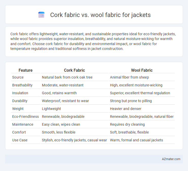 Cork fabric vs. wool fabric for jackets - What is The Difference?