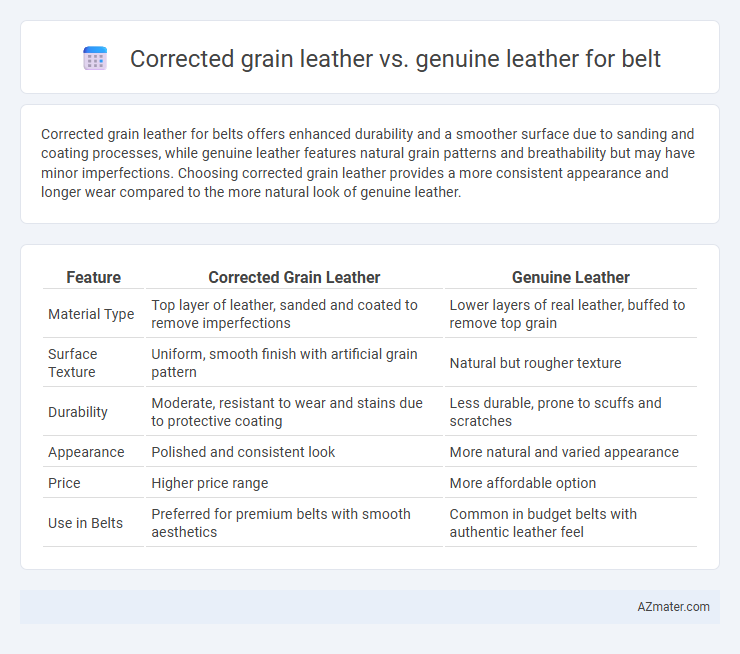 Corrected grain leather vs. genuine leather for belt - What is The Difference?