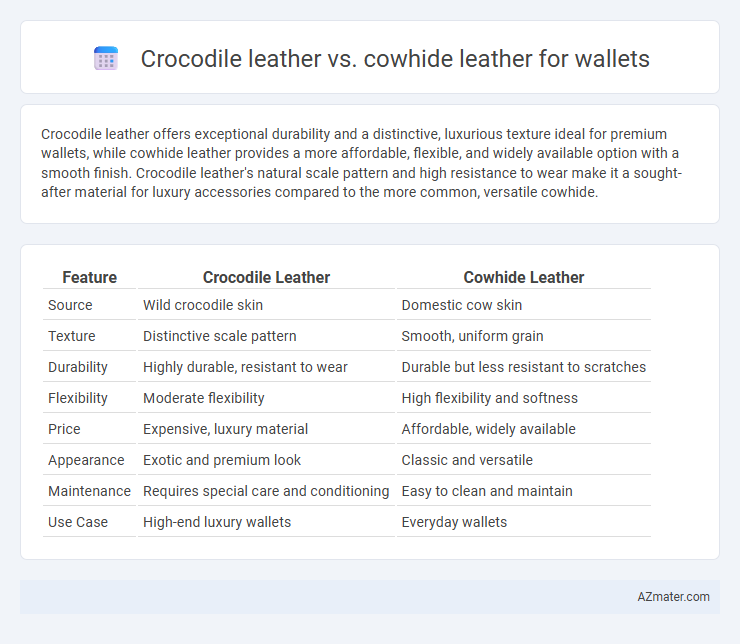 Crocodile leather vs. cowhide leather for wallets - What is The Difference?