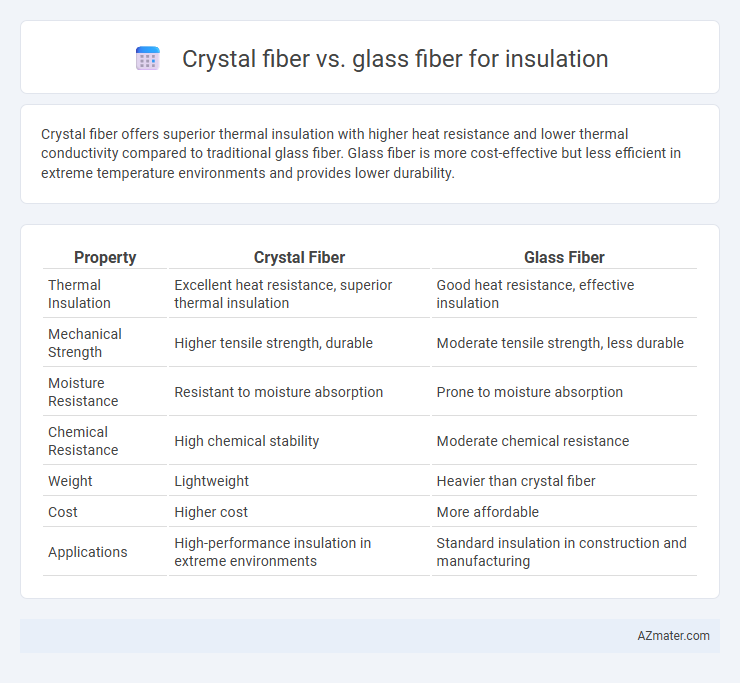 Crystal fiber vs. glass fiber for insulation - What is The Difference?