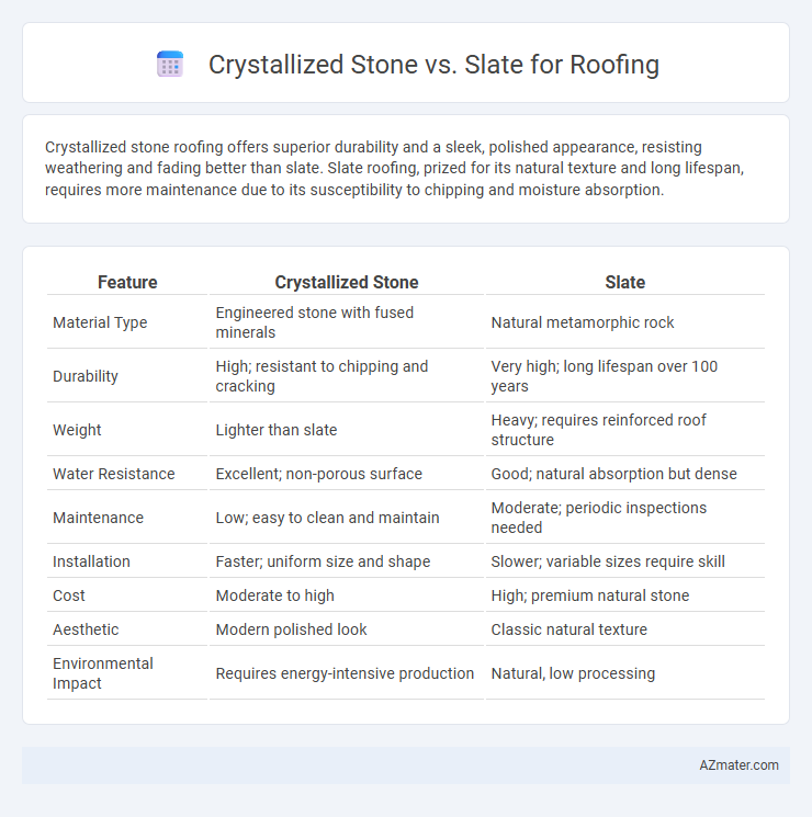 Crystallized Stone vs. Slate for Roofing - What is The Difference?