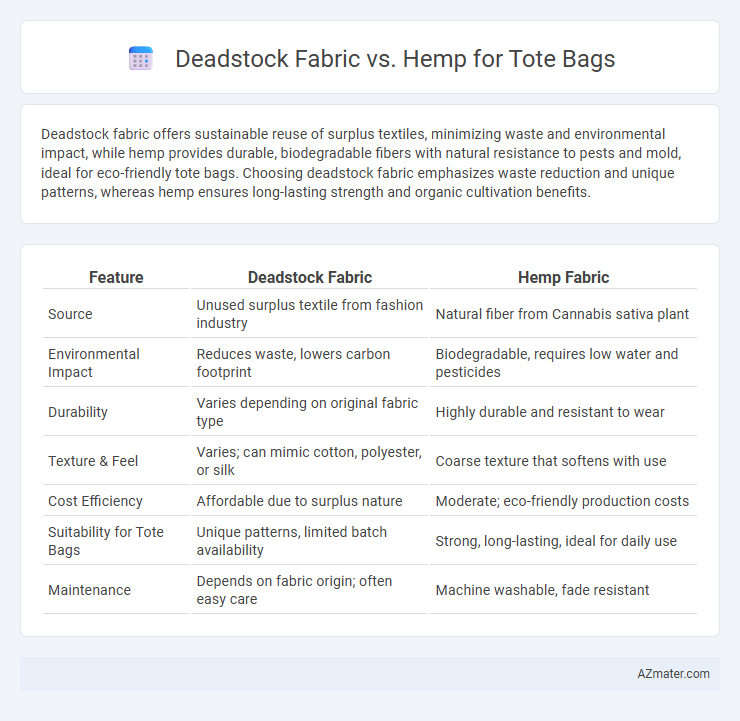 Deadstock Fabric vs. Hemp for Tote Bags - What is The Difference?
