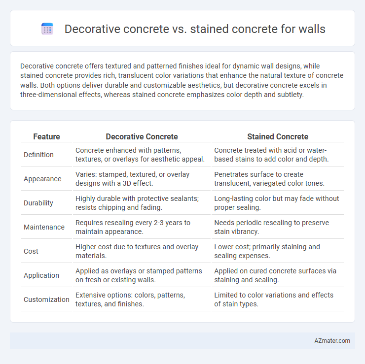Decorative concrete vs. stained concrete for walls - What is The Difference?