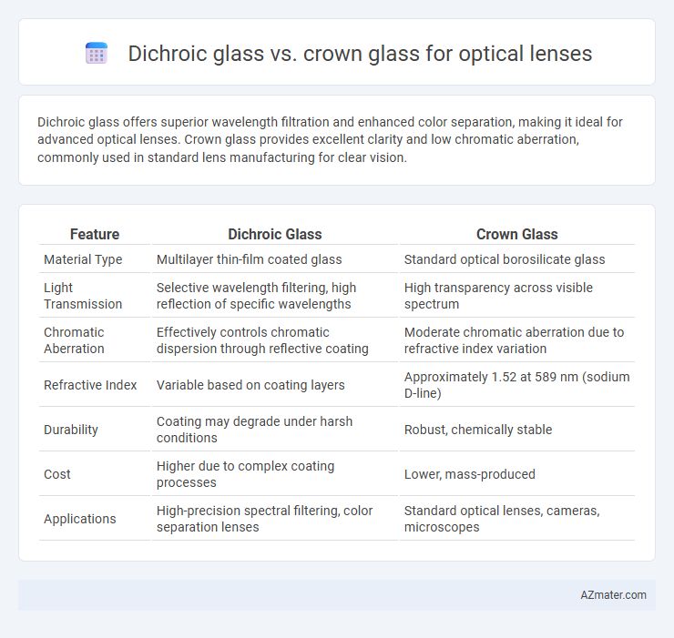 Dichroic glass vs. crown glass for optical lenses - What is The Difference?