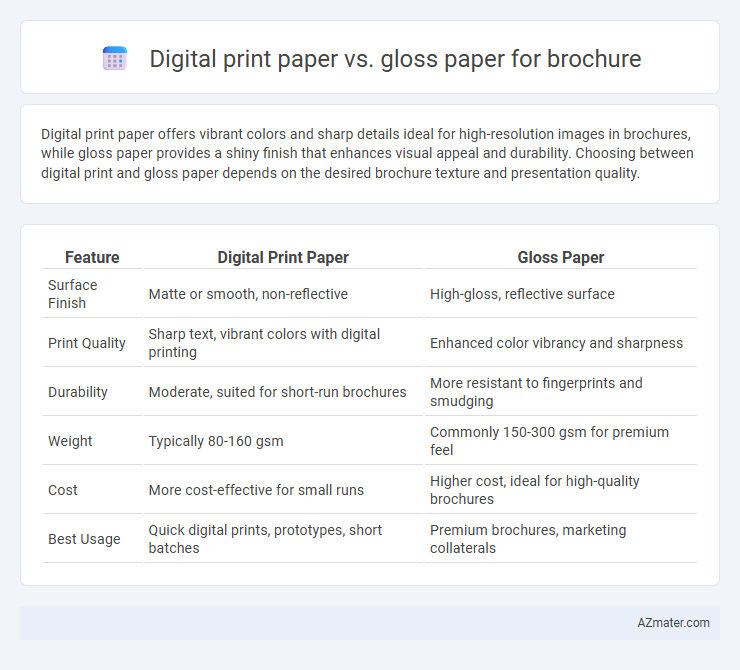 Digital print paper vs. gloss paper for brochure - What is The Difference?