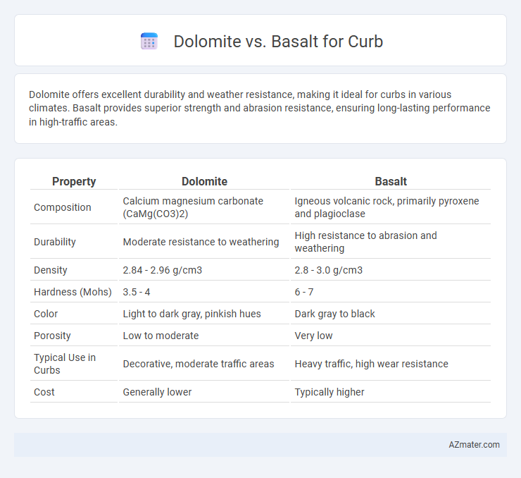 Dolomite vs. Basalt for Curb - What is The Difference?
