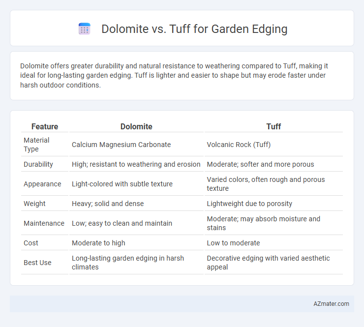Dolomite vs. Tuff for Garden Edging - What is The Difference?