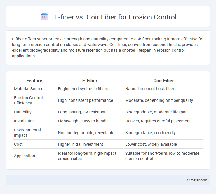 E-fiber vs. Coir Fiber for Erosion Control - What is The Difference?