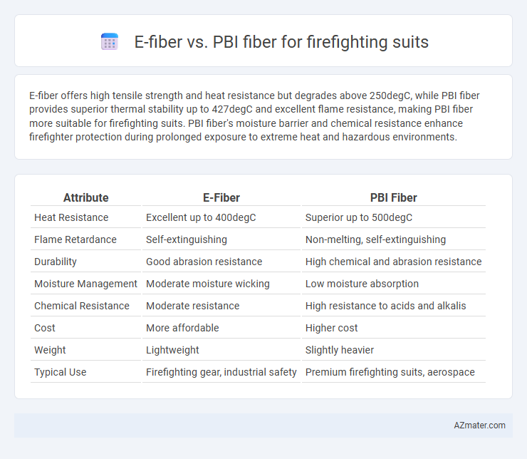 E-fiber vs. PBI fiber for firefighting suits - What is The Difference?