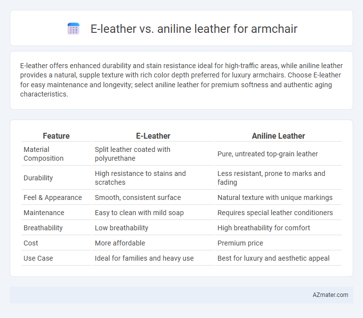 E-leather vs. aniline leather for armchair - What is The Difference?