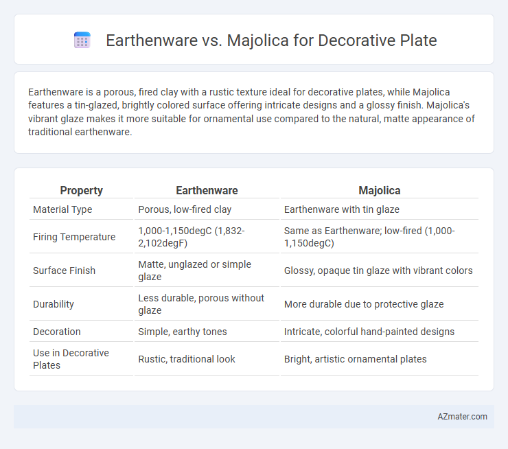 Earthenware vs. Majolica for Decorative Plate - What is The Difference?