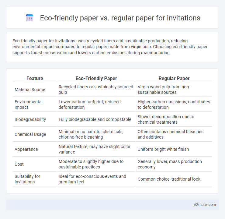 Eco-friendly paper vs. regular paper for invitations - What is The Difference?