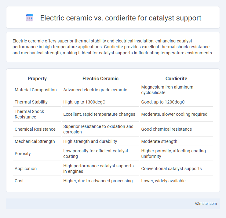 Electric ceramic vs. cordierite for catalyst support - What is The Difference?