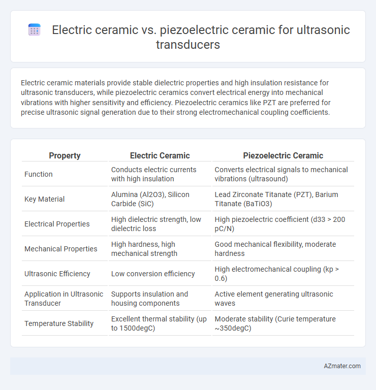 Electric ceramic vs. piezoelectric ceramic for ultrasonic transducers - What is The Difference?