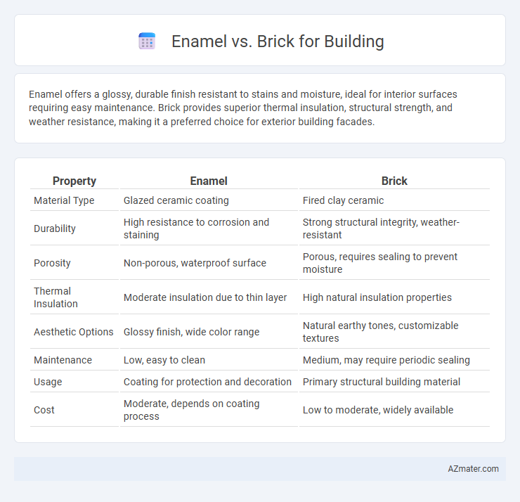Enamel vs. Brick for Building - What is The Difference?
