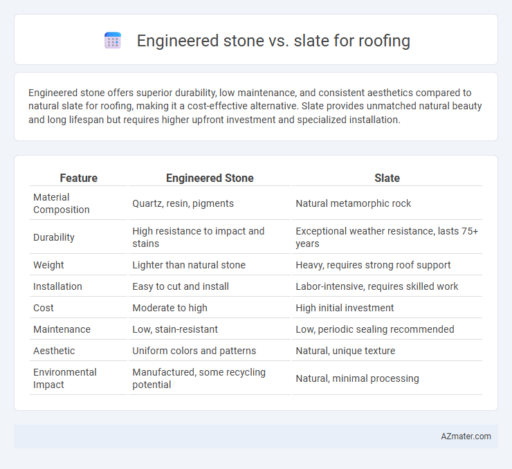 Engineered stone vs. slate for roofing - What is The Difference?