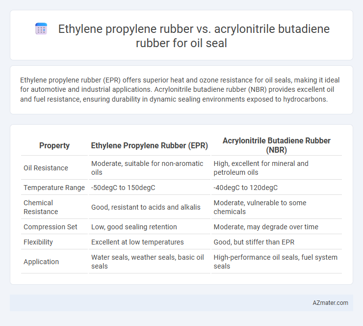 Ethylene propylene rubber vs. acrylonitrile butadiene rubber for oil seal - What is The Difference?