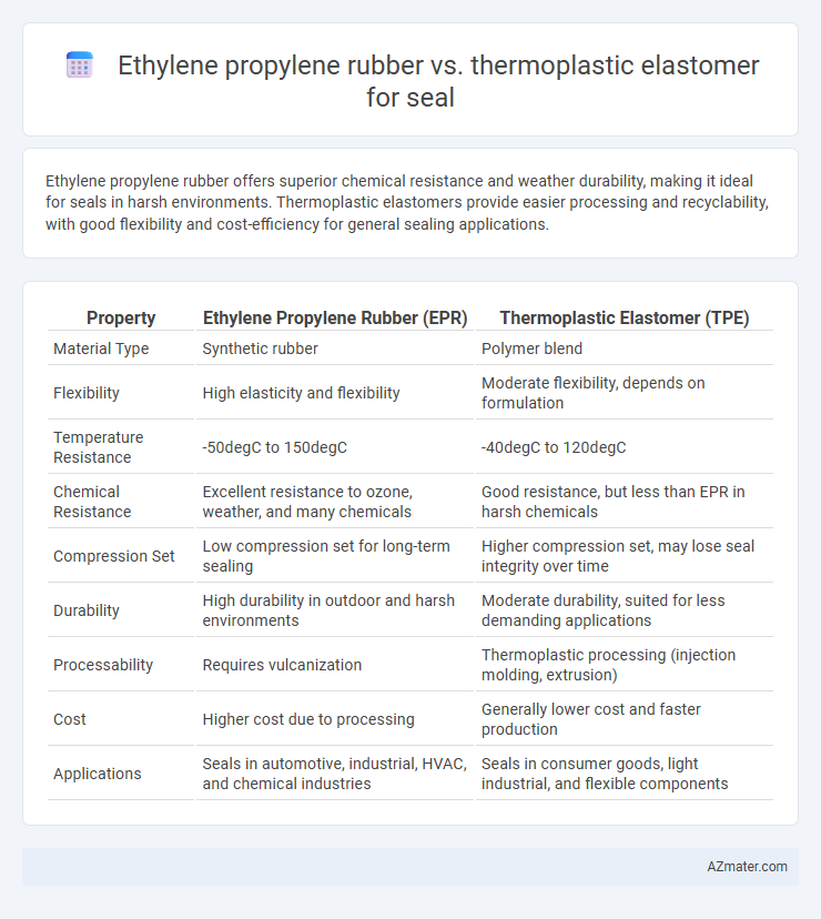 Ethylene propylene rubber vs. thermoplastic elastomer for seal - What is The Difference?