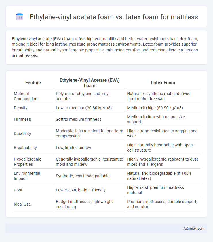 Ethylene-vinyl acetate foam vs. latex foam for mattress - What is The Difference?