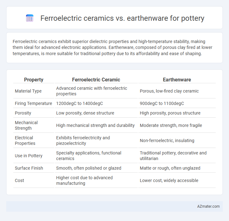 Ferroelectric ceramics vs. earthenware for pottery - What is The Difference?