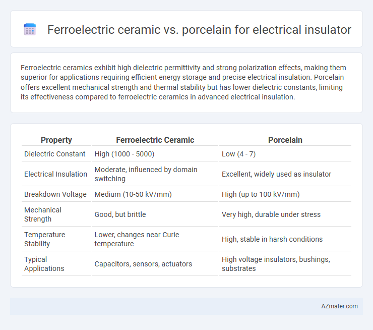 Ferroelectric ceramic vs. porcelain for electrical insulator - What is The Difference?