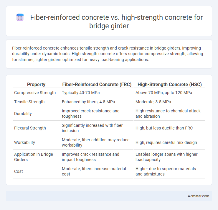 Fiber-reinforced concrete vs. high-strength concrete for bridge girder - What is The Difference?