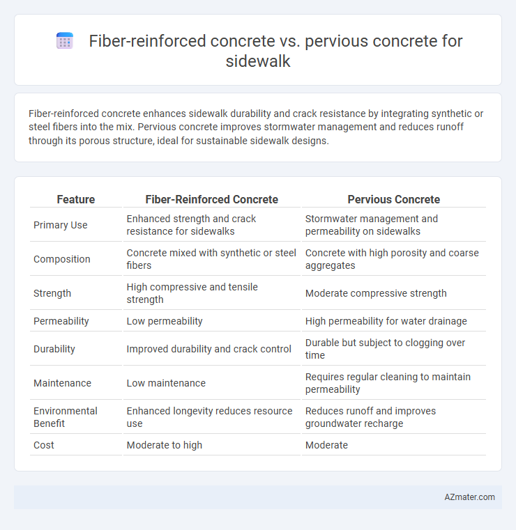 Fiber-reinforced concrete vs. pervious concrete for sidewalk - What is The Difference?