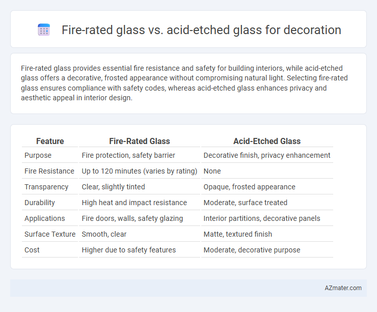 Fire-rated glass vs. acid-etched glass for decoration - What is The Difference?
