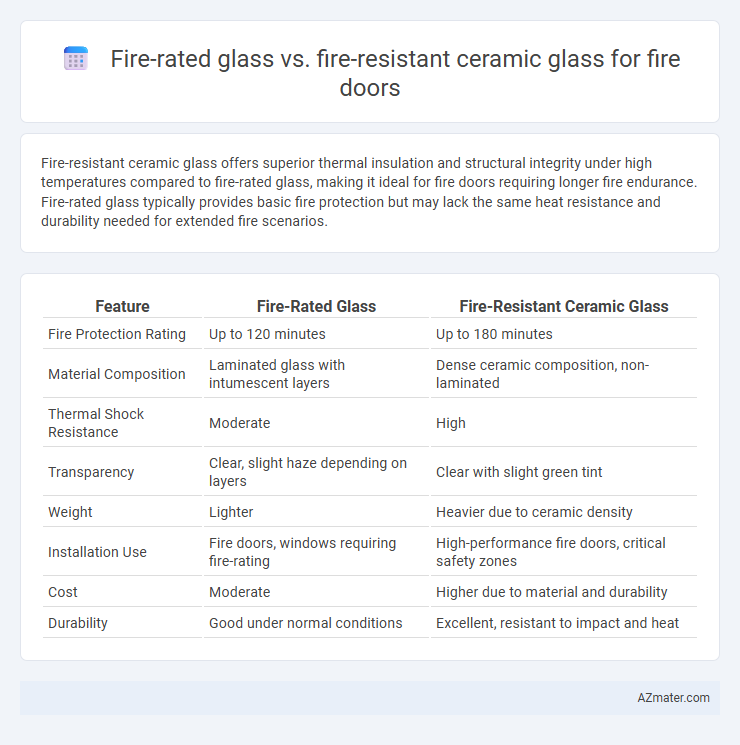Fire-rated glass vs. fire-resistant ceramic glass for fire doors - What is The Difference?