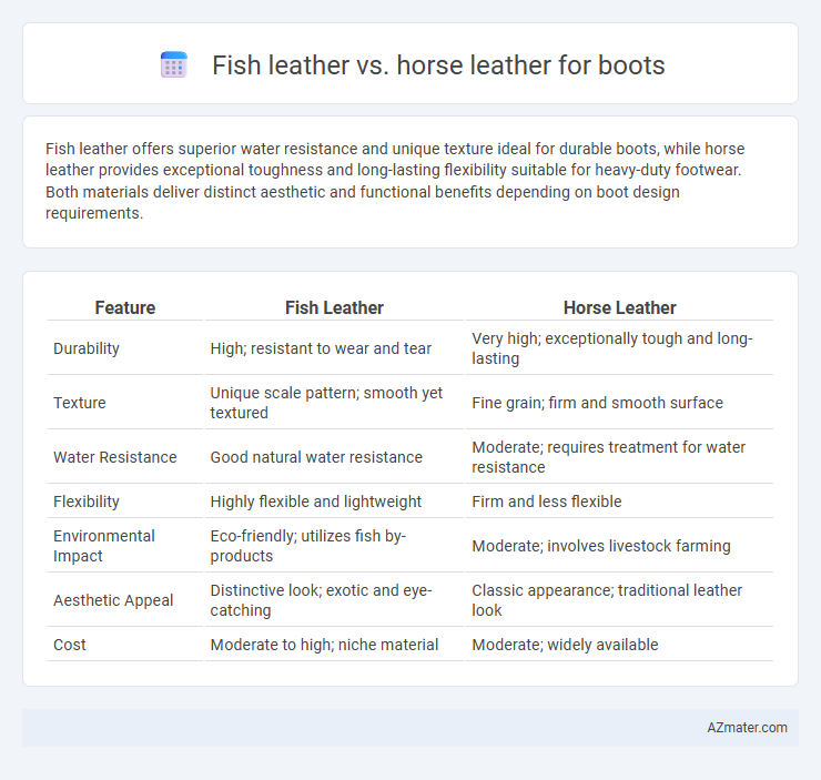 Fish leather vs. horse leather for boots - What is The Difference?