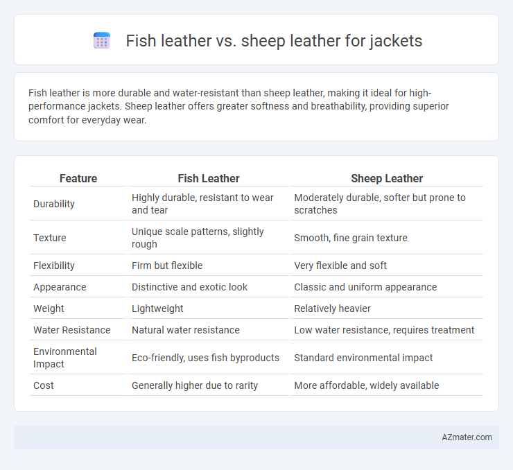 Fish leather vs. sheep leather for jackets - What is The Difference?