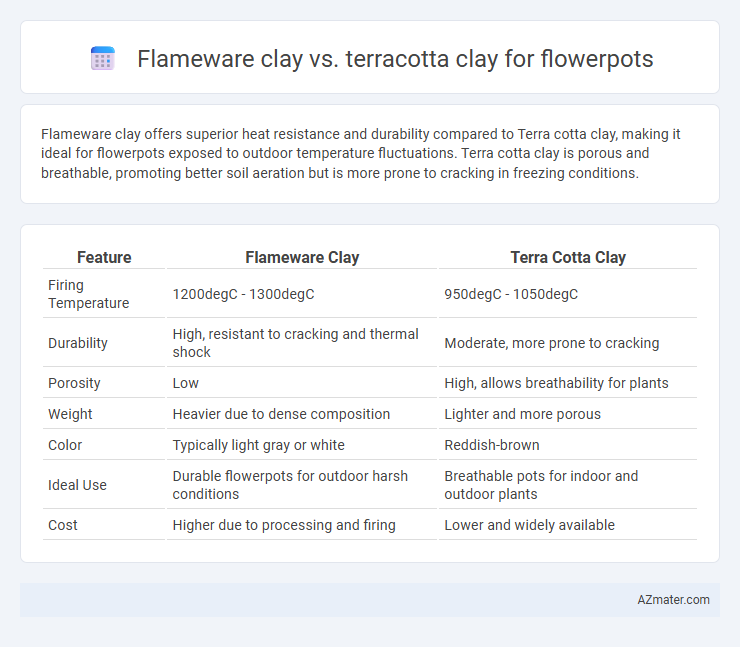 Flameware clay vs. terracotta clay for flowerpots - What is The Difference?