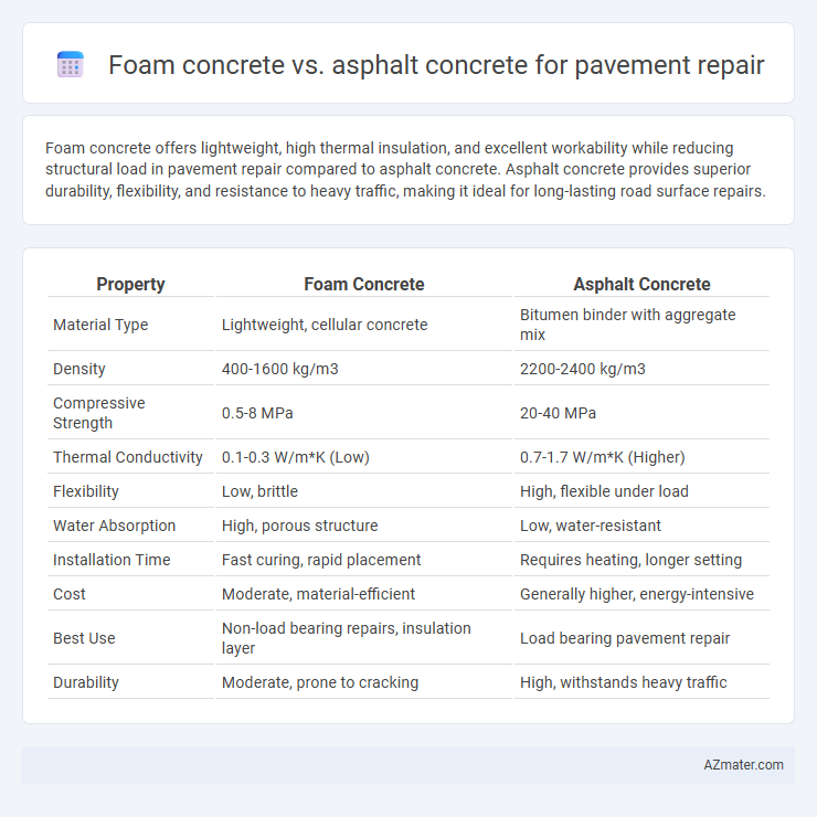 Foam concrete vs. asphalt concrete for pavement repair - What is The Difference?