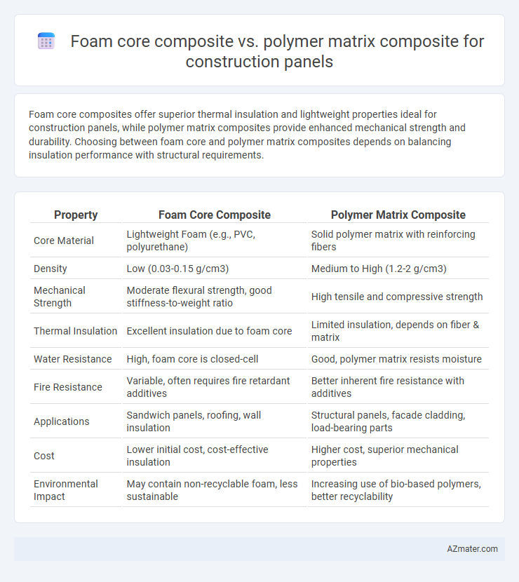 Foam core composite vs. polymer matrix composite for construction panels - What is The Difference?
