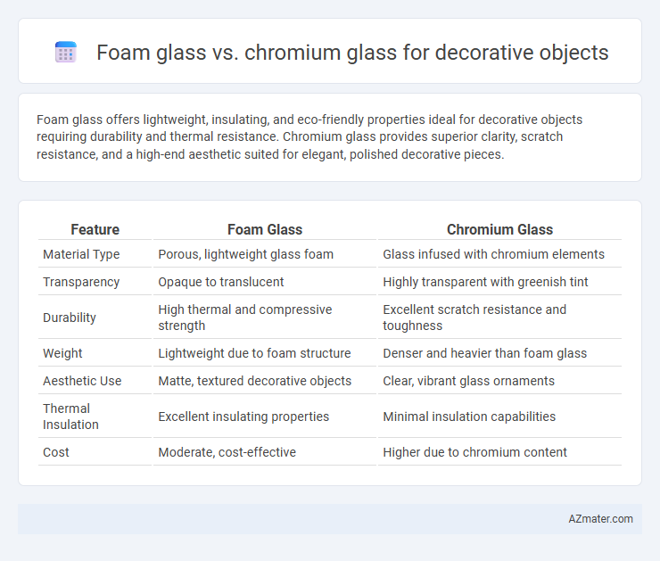 Foam glass vs. chromium glass for decorative objects - What is The Difference?